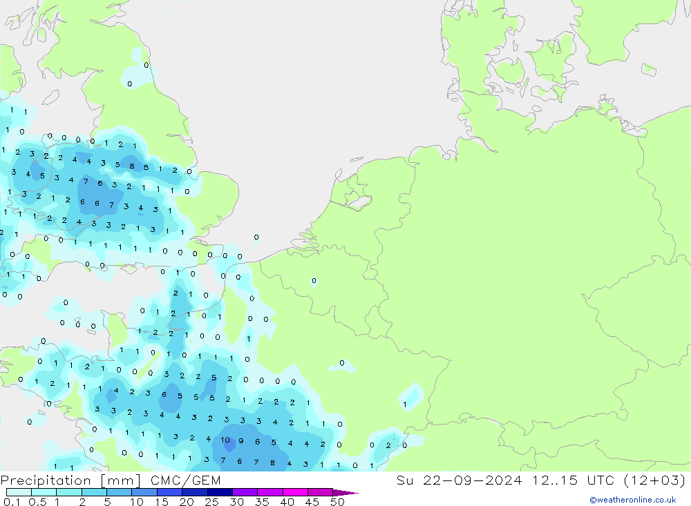 Précipitation CMC/GEM dim 22.09.2024 15 UTC