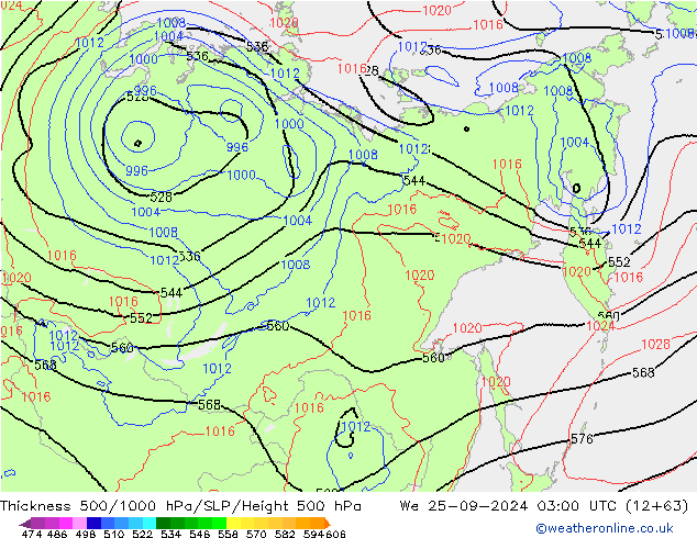 Theta-e 850hPa CMC/GEM Çar 25.09.2024 03 UTC