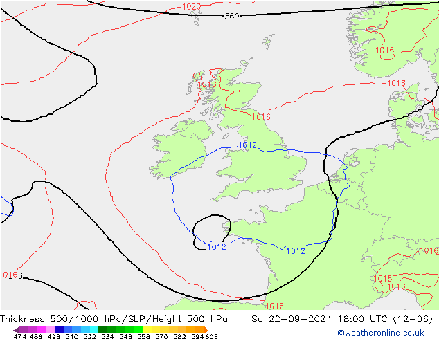 Theta-e 850hPa CMC/GEM Su 22.09.2024 18 UTC