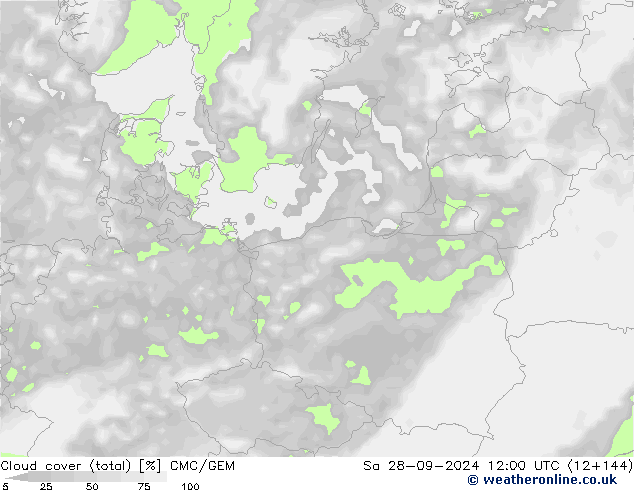 Bulutlar (toplam) CMC/GEM Cts 28.09.2024 12 UTC