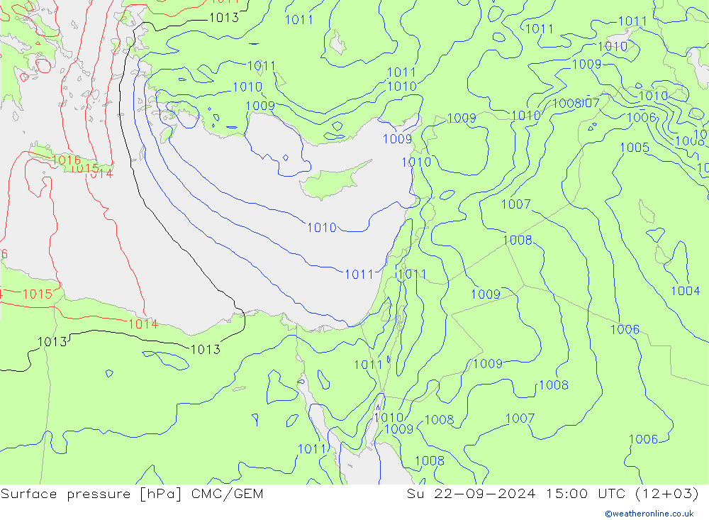 pressão do solo CMC/GEM Dom 22.09.2024 15 UTC