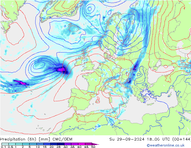 Nied. akkumuliert (6Std) CMC/GEM So 29.09.2024 00 UTC