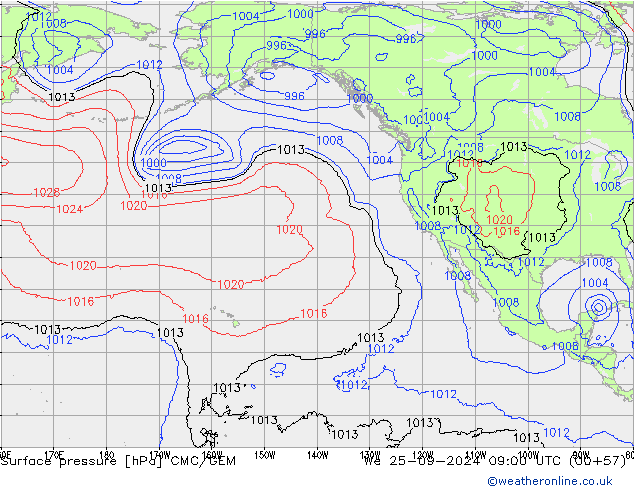 Presión superficial CMC/GEM mié 25.09.2024 09 UTC