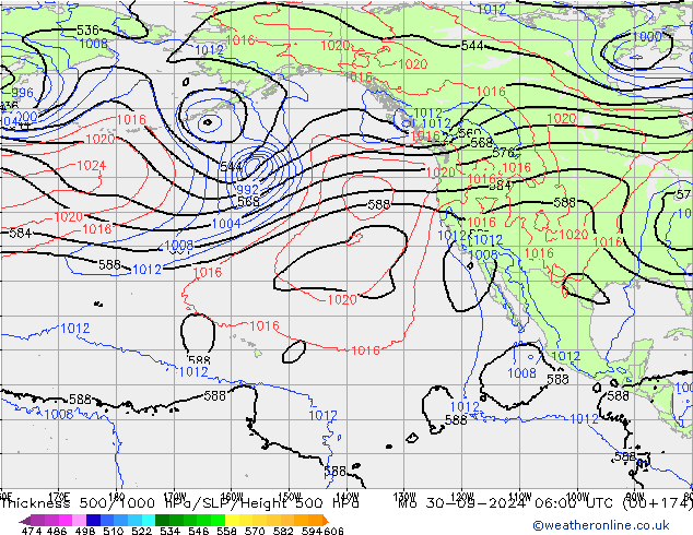 Theta-e 850hPa CMC/GEM Seg 30.09.2024 06 UTC