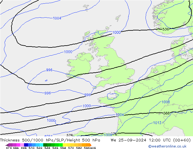 Theta-e 850hPa CMC/GEM mié 25.09.2024 12 UTC