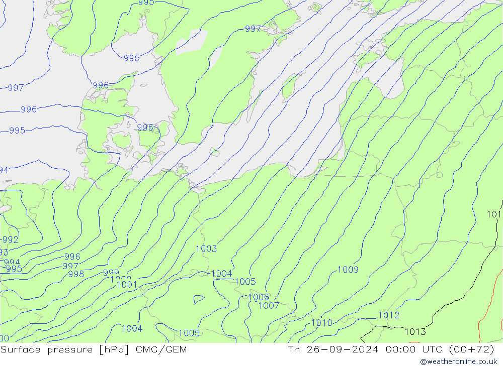 Bodendruck CMC/GEM Do 26.09.2024 00 UTC