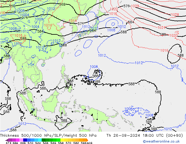 Theta-e 850hPa CMC/GEM do 26.09.2024 18 UTC