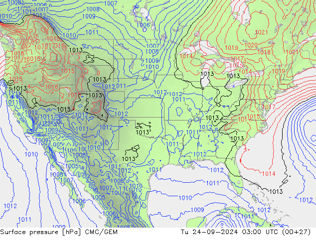 Presión superficial CMC/GEM mar 24.09.2024 03 UTC