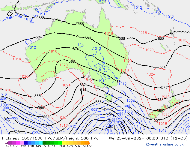 Theta-e 850hPa CMC/GEM We 25.09.2024 00 UTC