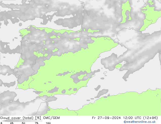 Nubi (totali) CMC/GEM ven 27.09.2024 12 UTC