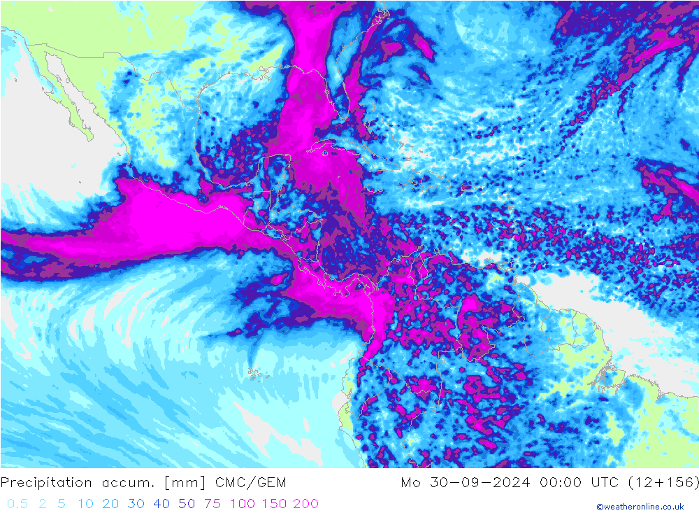 Precipitation accum. CMC/GEM Po 30.09.2024 00 UTC