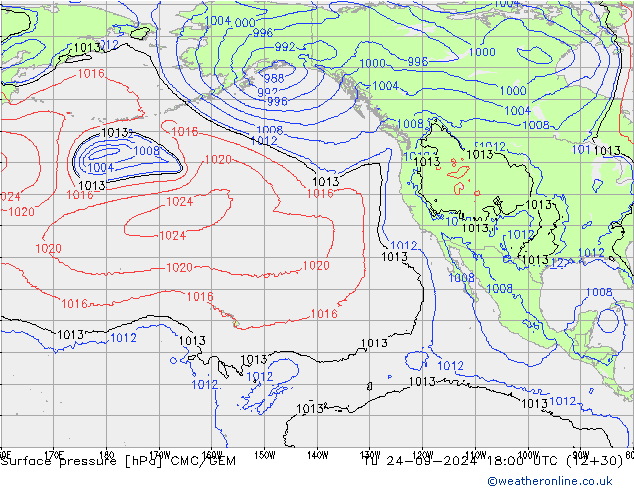 Bodendruck CMC/GEM Di 24.09.2024 18 UTC