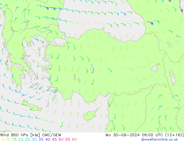  850 hPa CMC/GEM  30.09.2024 06 UTC