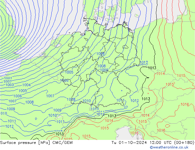 Bodendruck CMC/GEM Di 01.10.2024 12 UTC