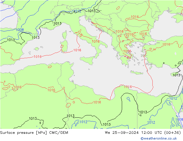 Presión superficial CMC/GEM mié 25.09.2024 12 UTC