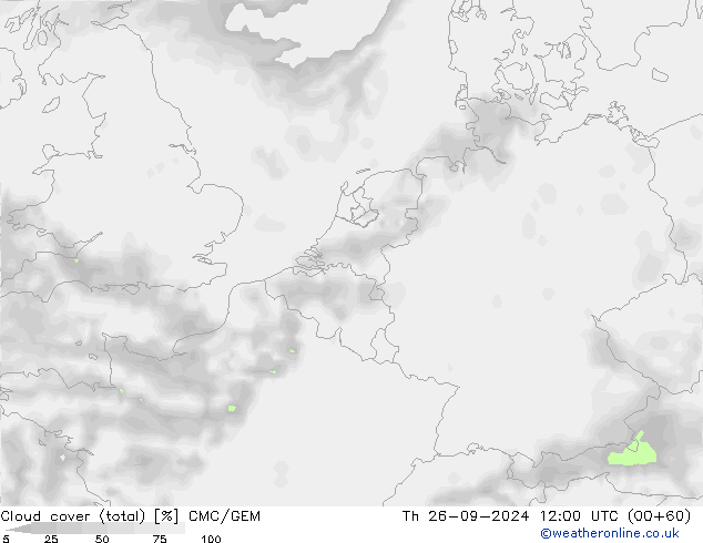 Nubi (totali) CMC/GEM gio 26.09.2024 12 UTC