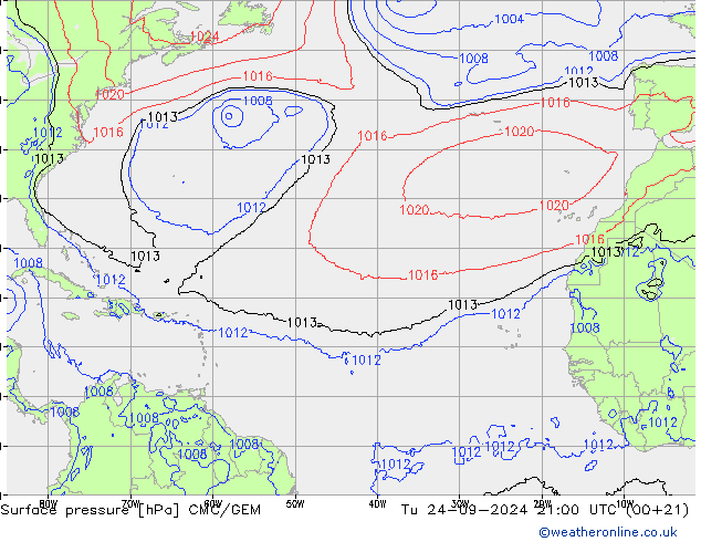 Yer basıncı CMC/GEM Sa 24.09.2024 21 UTC