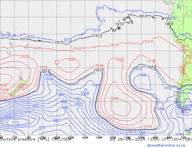 Yer basıncı CMC/GEM Cts 28.09.2024 12 UTC