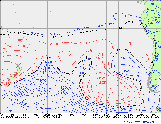 ciśnienie CMC/GEM nie. 29.09.2024 00 UTC