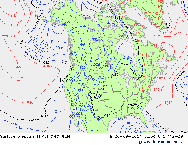 ciśnienie CMC/GEM czw. 26.09.2024 03 UTC