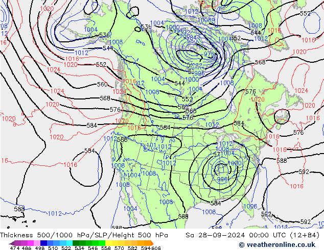 Theta-e 850hPa CMC/GEM sam 28.09.2024 00 UTC