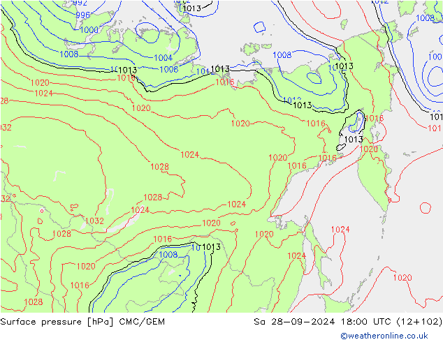 Presión superficial CMC/GEM sáb 28.09.2024 18 UTC