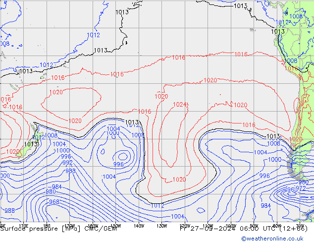 Presión superficial CMC/GEM vie 27.09.2024 06 UTC