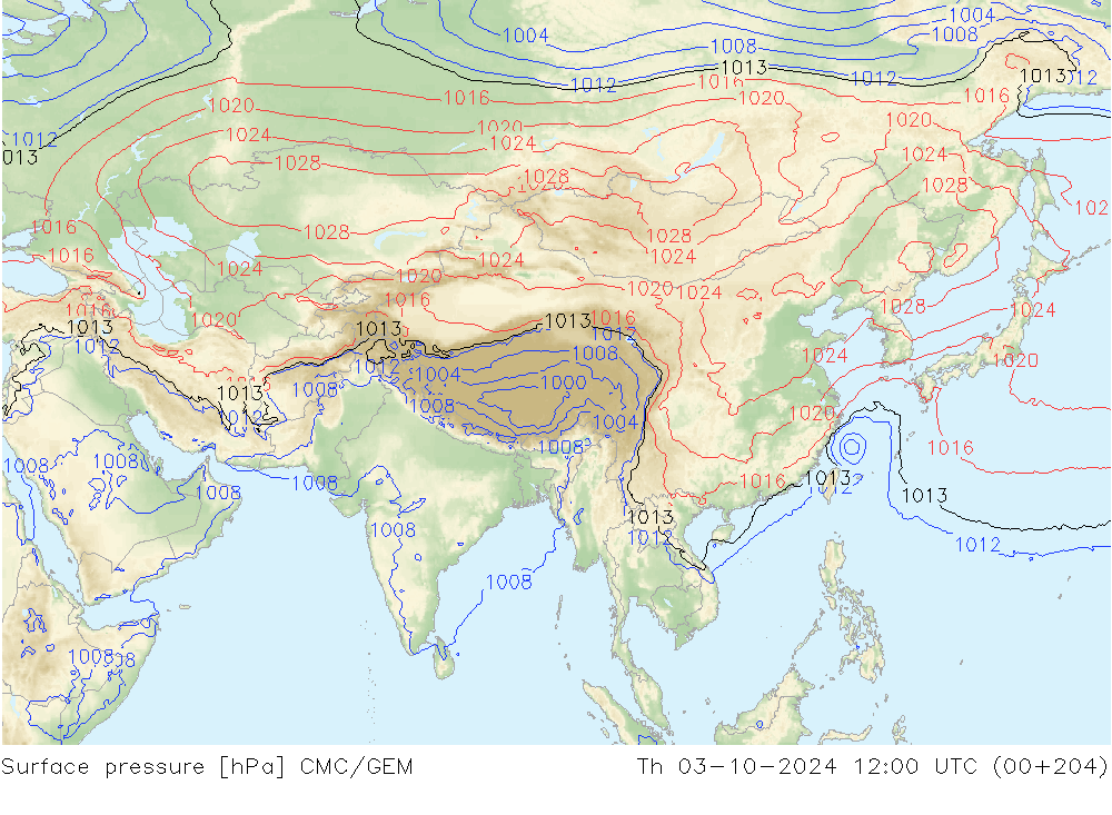 Presión superficial CMC/GEM jue 03.10.2024 12 UTC