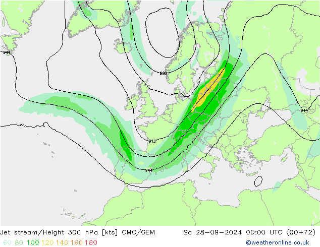 Corriente en chorro CMC/GEM sáb 28.09.2024 00 UTC