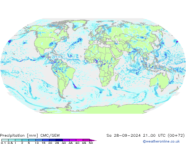 Niederschlag CMC/GEM Sa 28.09.2024 00 UTC