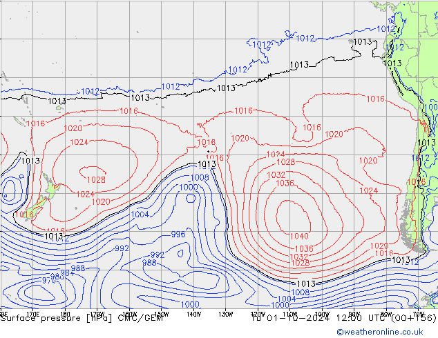 ciśnienie CMC/GEM wto. 01.10.2024 12 UTC