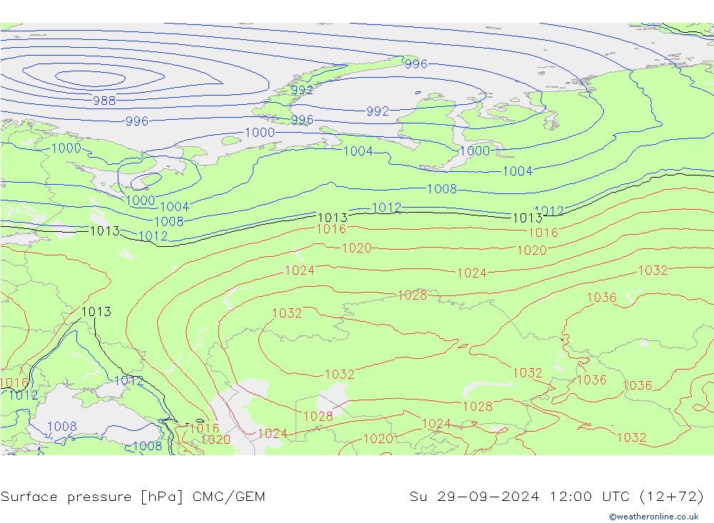 ciśnienie CMC/GEM nie. 29.09.2024 12 UTC