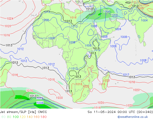 Corrente a getto CMCC sab 11.05.2024 00 UTC