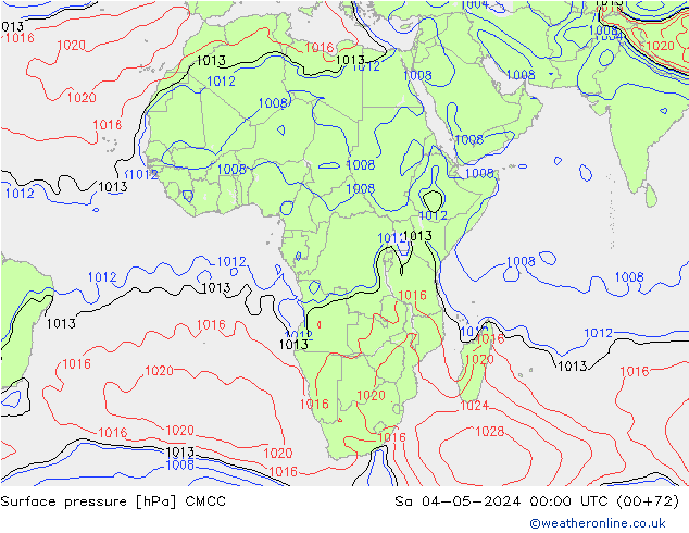 pression de l'air CMCC sam 04.05.2024 00 UTC