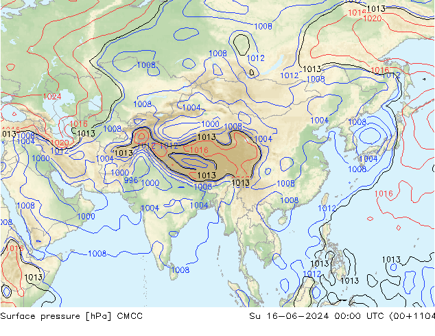 ciśnienie CMCC nie. 16.06.2024 00 UTC