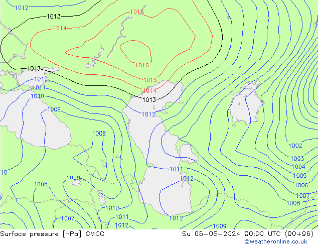 ciśnienie CMCC nie. 05.05.2024 00 UTC