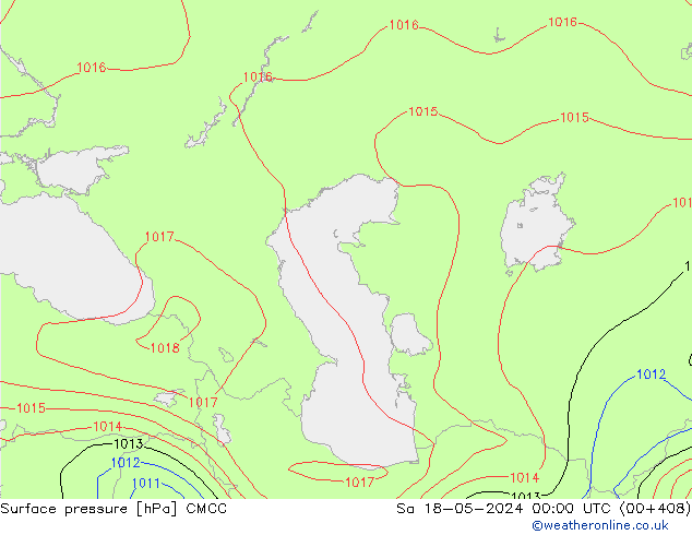 pression de l'air CMCC sam 18.05.2024 00 UTC