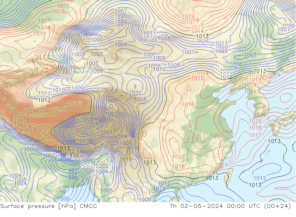 Bodendruck CMCC Do 02.05.2024 00 UTC