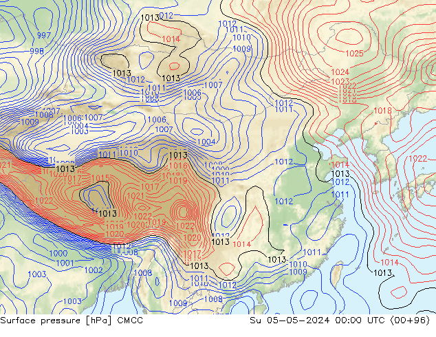 Surface pressure CMCC Su 05.05.2024 00 UTC