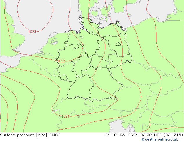 Bodendruck CMCC Fr 10.05.2024 00 UTC