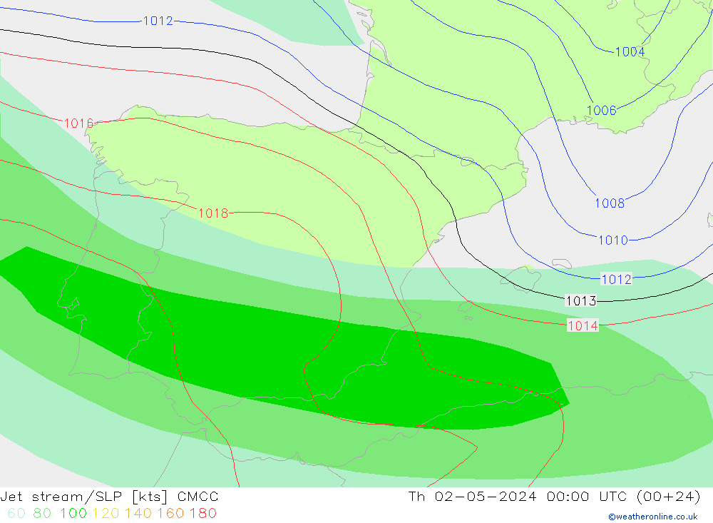 Courant-jet CMCC jeu 02.05.2024 00 UTC