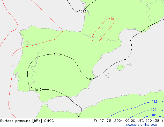 Bodendruck CMCC Fr 17.05.2024 00 UTC