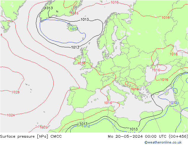 Bodendruck CMCC Mo 20.05.2024 00 UTC