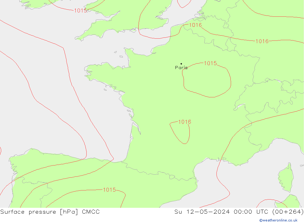 приземное давление CMCC Вс 12.05.2024 00 UTC