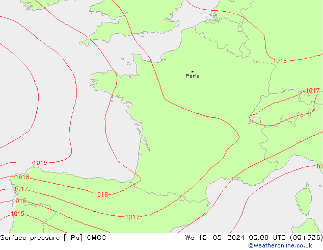 Bodendruck CMCC Mi 15.05.2024 00 UTC