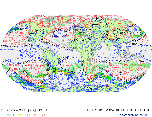 Straalstroom/SLP CMCC vr 03.05.2024 00 UTC