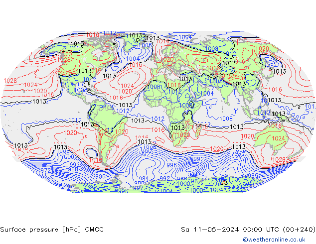 приземное давление CMCC сб 11.05.2024 00 UTC