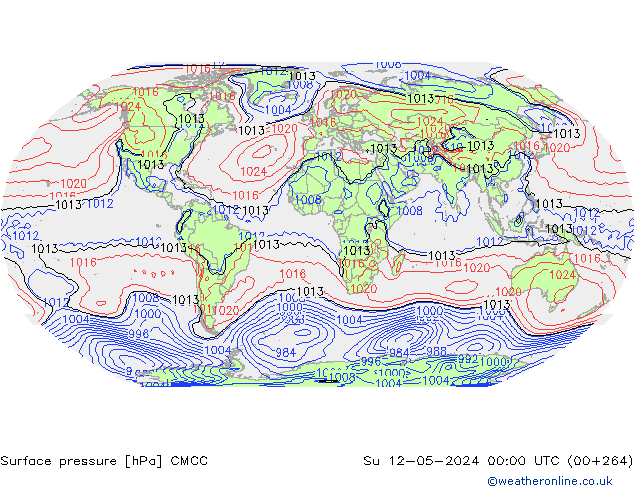 приземное давление CMCC Вс 12.05.2024 00 UTC