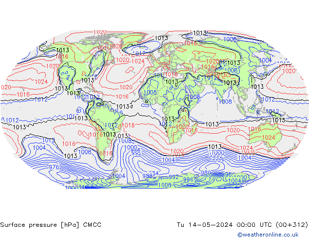 Presión superficial CMCC mar 14.05.2024 00 UTC