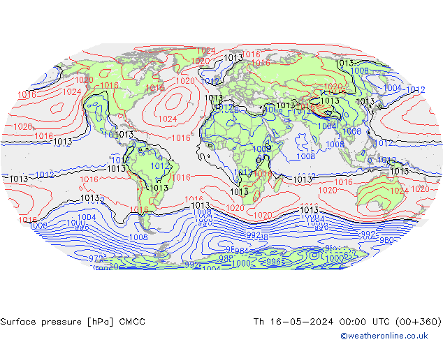 pression de l'air CMCC jeu 16.05.2024 00 UTC